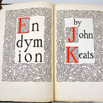 Endymion by John Keats, published by the Elston Press. Title-page spread