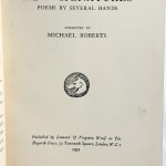 New Signatures. Poems by Several Hands. Title page