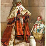 Touch and Go. A Book of Transformation Pictures by Fred E. Weatherly. Moving page dog on trial.