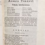 Publii Terentii Afri, Comoediae; Phaedri, Fabulae Aesopiae; Publii Syri, Sententiae. Text page