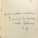 Roycrofters Autograph Book. Hand-written text page