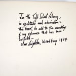 Woodcuts by Clare Leighton. Inscription