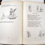 Now We Are Six by A. A. Milne. Illustrated text spread