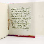 A Transplanted New England Gardener's Alphabetical Delirium. Colophon