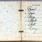Dance card signed by Frank Sinatra and Russ Morgan. Interior page dance card.