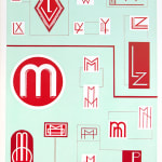 Moderne Monogrammen. Illustration