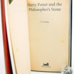 Harry Potter and the Philosopher's Stone by J. K. Rowling. Title page