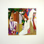 Israeli Painters' Playroom Pictures. Interior page of people in traditional dress.