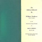 An Address Delivered . . . At The Seventeenth Annual Meeting of Delta Council by William Faulkner. Title page.