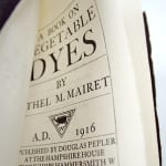 A Book on Vegetable Dyes by Ethel M. Mairet. Title page