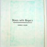 Boxes with Respect by Kimiko Hahn. Front cover