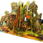 Moko and Koko in the Jungle by Vojtech Kubasta. Pop-up illustration