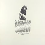 Am Anfang/Genesis by Gustav Wolf. Colophon.