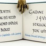 Alphabet Sentences. Text spread