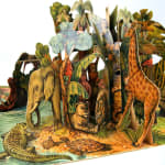 Moko and Koko in the Jungle by Vojtech Kubasta. Pop-up illustration