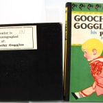 The Rhymes of Goochy Goggles and His Pollywog Named "Woggles" written by Andrew F. Underhill, illustrated by Katharine Sturges. Front cover with original box.