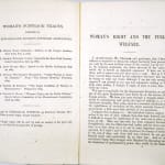 Woman's Right and Public Welfare. Interior text spread