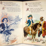 Boyhood Days of George Washington. by Carolyn S. Hodgman, illustrated by A.B. Levering. Interior page with illustrations.