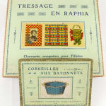 Le Tressage en Raphia. Together with: Corbeilles aux Batonnets. Two box exteriors.