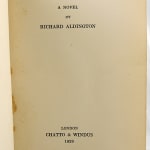 Death of a Hero. Title page