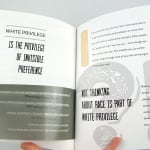 Uncovering White Privilege: A Primer illustrated by Rachel Laser and Kerry McAleer-Keeler. Interior page.