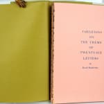 Variations on the Theme of Twenty-Six Letters by David Kindersley. Title page