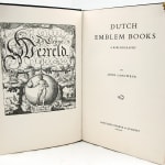 Dutch Emblem Books. A Bibliography. Title-page spread