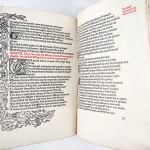 The Tale of Beowulf Sometime King of the Weder Geats, printed by the Kelmscott Press. Text