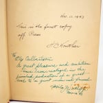 Total Peace. What Makes Wars and How to Organize Peace by Ely Culbertson. Inscriptions