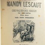 Histoire de Manon Lescaut et du Chevalier des Grieux by L'Abbe Prevost. Title page.
