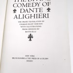 The Divine Comedy by Dante Alighieri, designed by Bruce Rogers. Title page