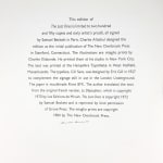 The Lost Ones. Colophon