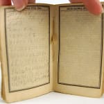 Miniature Almanack for the Year of Our Lord 1834. Interior page with annotations.