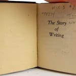 The Story of Writing by William Thayer and William Merriott. Title page.