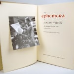 The Ephemera of Adrian Wilson. An Annotated List 1944-1988. Title page