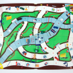 L'Autoroute board game. Game board