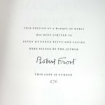 A Masque of Mercy by Robert Frost. Colophon