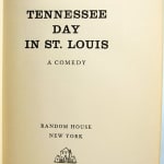 Tennessee Day in St. Louis by Peter Taylor. Title page.