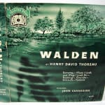 Walden. A Talking Book by Henry David Thoreau. Front cover.
