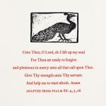A Book of Prayers. Illustrated text page