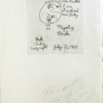 The Monster in the Turtle's Den by Mike Dorsa and Tom Warner. Title page with inscription.
