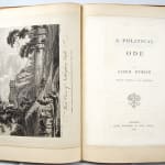 A Political Ode with ALS by which it was attributed, text by Lord Byron. Title page