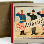 Militärisches Ziehbilderbuch by Lothar Meggendorfer. Front cover and box