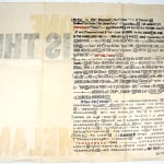 Homeland Security (after Borges) by Sam Hamill. Broadside, text side.