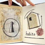 To Open by Laura Davidson. Interior page with collage.