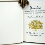 Yesterdays. Recollections and Reflections on Growing up in Newton, Iowa. Title page