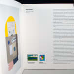 Why Stamps? by Ivan Chermayeff. Interior page with mint stamps.