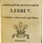 Fabularum Aesopicarum Libri V. Title page