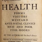 Welfare Handbook No. 1: Health illustrated by Eric Gill. Title page.