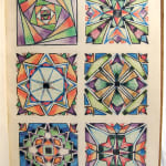 Three Czech design and ornament sketchbooks. Illustration